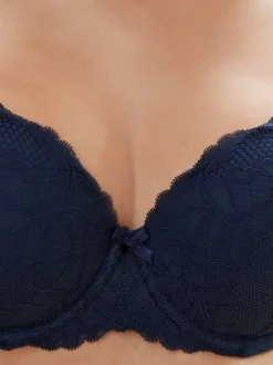 Praline Nude/Marine - Soutien-gorge en dentelle DD+ 2 Pack