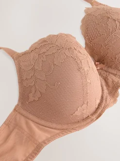 Praline Nude/Marine - Soutien-gorge en dentelle DD+ 2 Pack