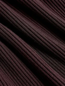 prune - Reiss - Lorna - Pull en maille drapée asymétrique