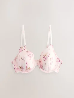 Prune violet/imprimé floral - Lot de 2 Soutiens-gorge A-E Smoothing Ultimate Comfort