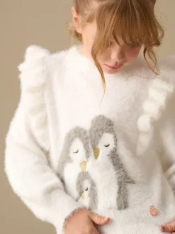 Pull Angel & Rocket Penguin en maille