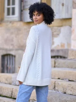 Pull long de Grossesse et d’Allaitement Seraphine Premium 100% laine mérinos