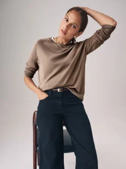 Pull The Set 2 Lot en maille fine à col rond