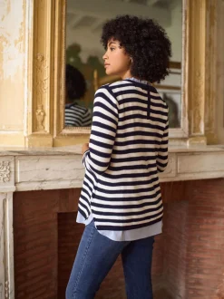 Pulls et chemises de Grossesse et d'Allaitement Seraphine en Coton Blend