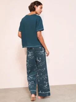 Pyjama de Noël Friends Like These Moon And Starts à manches courtes