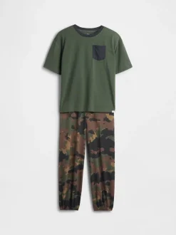 Pyjama Gap camouflage à manches courtes (6-13ans)