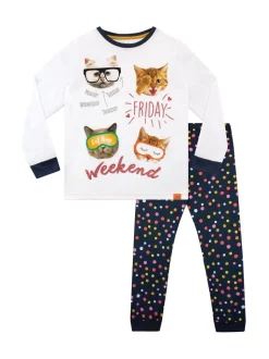 Pyjama Harry Bear motif chats