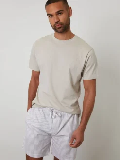 Pyjama Threadbare rayé à manches courtes Lot de 2 pyjamas