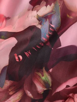 Pyjamas B by Ted Baker en jersey de satin rose fleuri