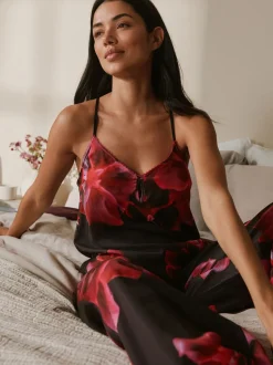 Pyjamas B by Ted Baker violet en satin fleuri