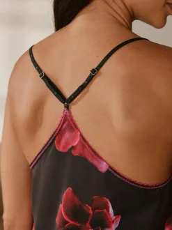 Pyjamas B by Ted Baker violet en satin fleuri