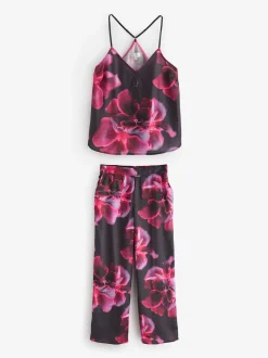 Pyjamas B by Ted Baker violet en satin fleuri
