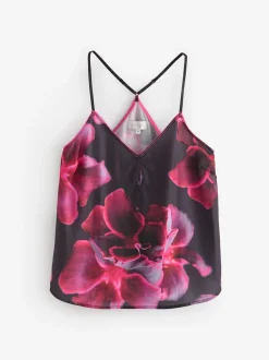 Pyjamas B by Ted Baker violet en satin fleuri