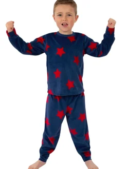Pyjamas Harry Bear Stars en polaire à Manches longues
