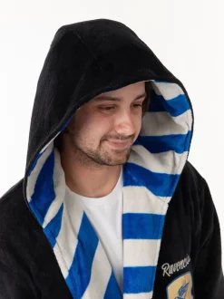 Ravenclaw noir/bleu - Peignoir Vanilla Underground Harry Potter à capuche