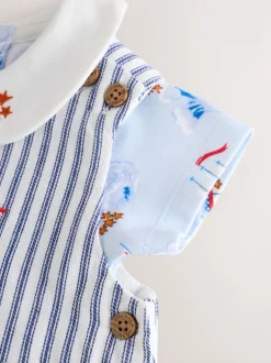 Rayé bleu - Salopette bébé 100% coton Cath Kidston