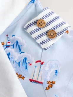 Rayé bleu - Salopette bébé 100% coton Cath Kidston