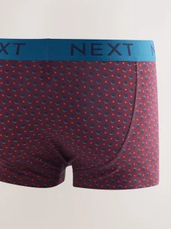 Rayure à pois bleu marine/rouge bordeaux - Lot de 8 - Lot de 5 boxers Hipster
