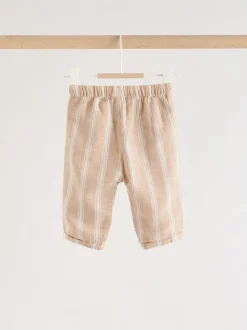 Rayure blanche/orange - Ensemble chemise et pantalon bébé (0mois-3ans)