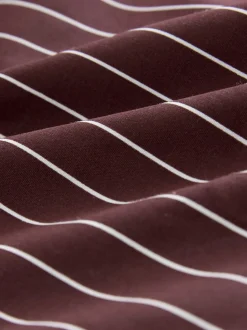 Rayure bleu marine/bordeaux - Lot de 2 chemises ajustées extensibles indispensables à manches longues