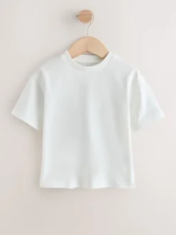 Rayure marron et Off White - Ensemble salopette et t-shirt (3 mois-7 ans)