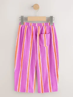 Rayure orange violet - Pantalon jambe Barrel (3mois-7ans)