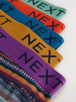 Rayures à pois bordeaux bleu marine - Lot de 5 - Slips riches en coton