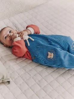 Rayures Character brillantes - Ensemble salopette et body en jean bébé (0 mois-2 ans)