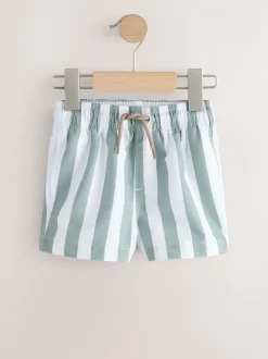 Rayures vertes et blanches - Short de bain imprimé (3mths-7yrs)