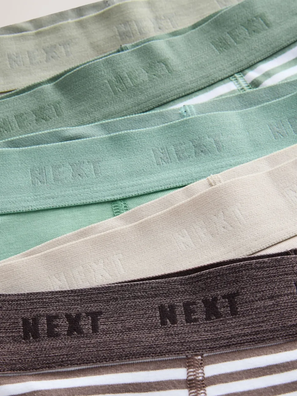 Rayures vertes/écrues - Lot de 5 malles à motif junior (1.5-16ans)