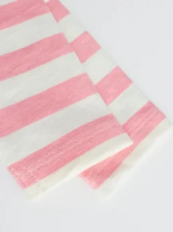 Rayure/slogan rose - Hauts bébé à manches longues Lot de 4 (0mois2ans)