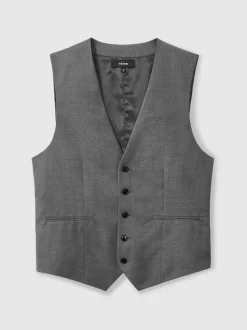 Reiss Aspire Coupe ajustée Wool Costume Gilet