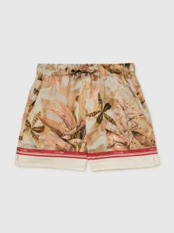 Reiss Sammie Reiss | Short NYBG en satin à imprimé floral