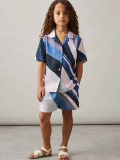 Reiss Tommi Chemises à col cubain imprimé