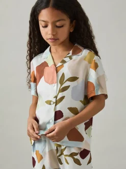 Reiss Tommi Chemises à col cubain imprimé