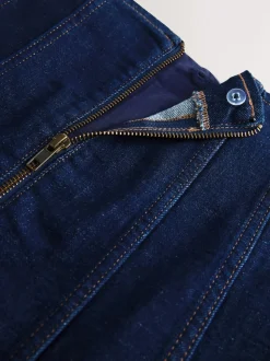 Rinçant denim - Jupe mi-longue cousue complète Hourglass