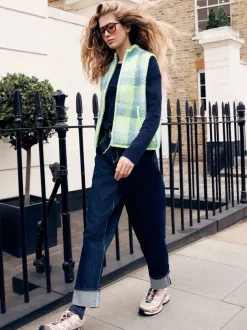 Rinse - Jean Boyfriend Jambe large Milieu Relevé