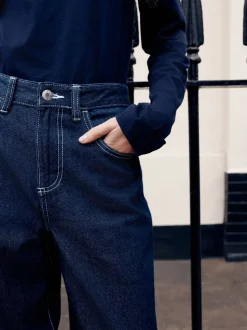 Rinse - Jean Boyfriend Jambe large Milieu Relevé