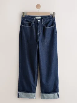 Rinse - Jean Boyfriend Jambe large Milieu Relevé