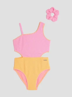 River Island Filles Maillot de bain texturé bloqué