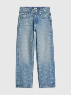 River Island Jean droit Bow Hotfix