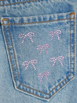 River Island Jean droit Bow Hotfix