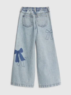 River Island Jean Jambe large en patchwork avec nœud