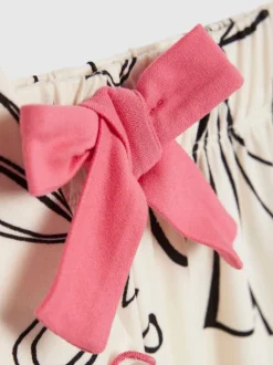 River Island Pyjama à manches longues monochrome avec nœud