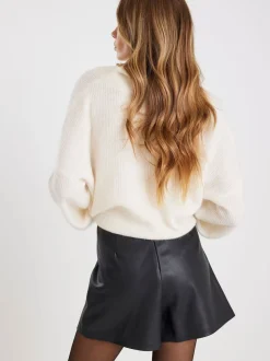 River Island Skort asymétrique en cuir faux