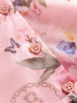 Robe à nœud Baker by Ted Baker à manches longues en maille fleurie