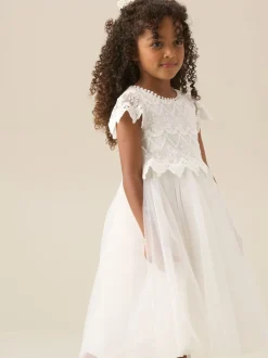 Robe Angel & Rocket Lucy ivoire en dentelle