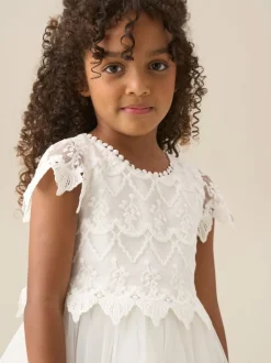 Robe Angel & Rocket Lucy ivoire en dentelle