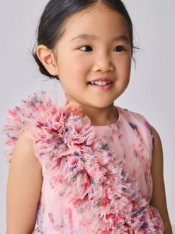 Robe Baker by Ted Baker à effet froissé en maille 3D et à épaules volantées