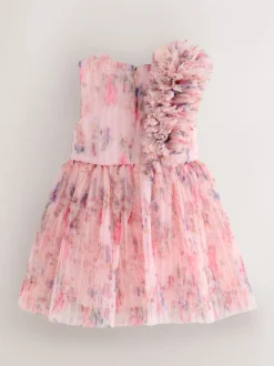 Robe Baker by Ted Baker à effet froissé en maille 3D et à épaules volantées